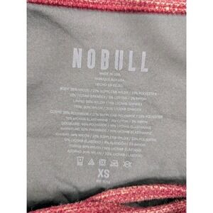 Nobull Womens Halter High Neck Sports Bra sz XS Red Made in USA Activewear Gym